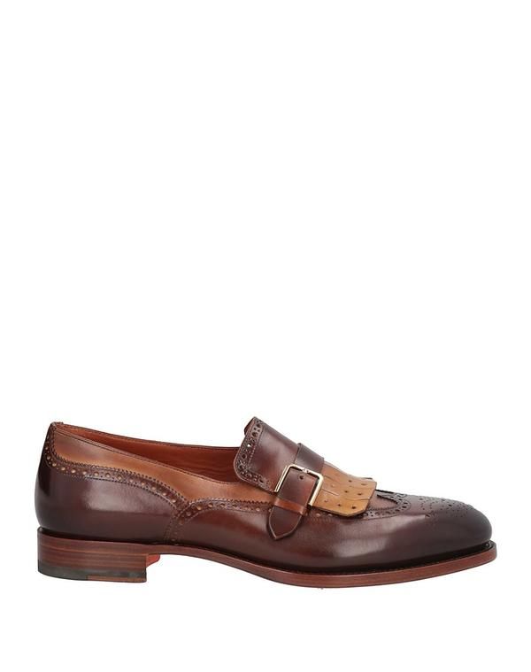 サントーニ メンズ シューズ スリッポン・ローファー SANTONI モカシン Brown ブラウン