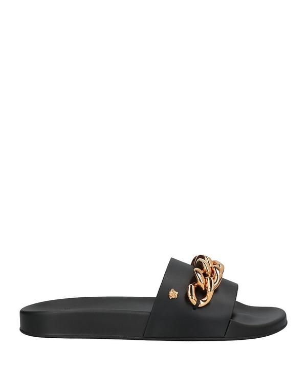 ヴェルサーチ メンズ シューズ サンダル VERSACE サンダル Black ブラック