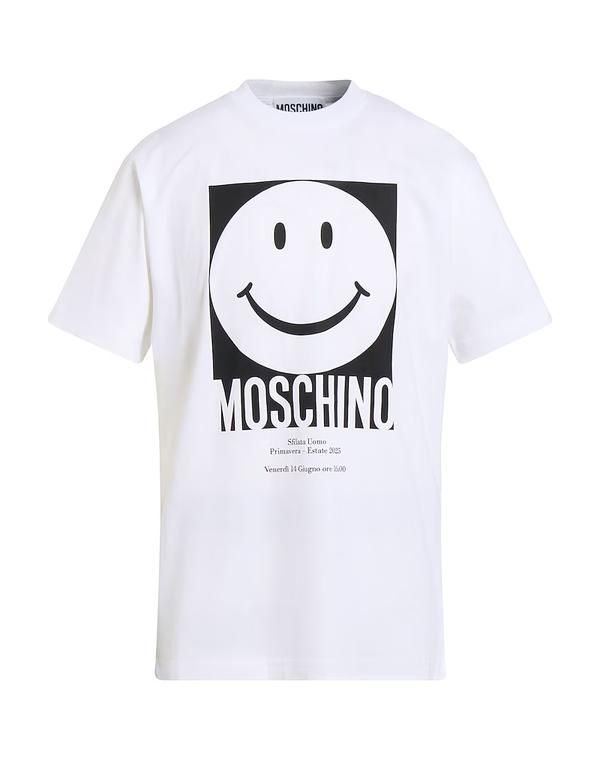 モスキーノ メンズ トップス Tシャツ MOSCHINO Tシャツ White ホワイト