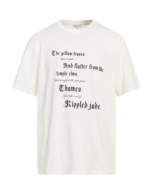 マックイーン メンズ トップス Tシャツ MCQUEEN Ｔシャツ Ivory アイボリー