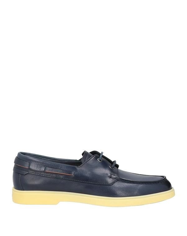 サントーニ メンズ シューズ スリッポン・ローファー SANTONI モカシン Navy ネイビー