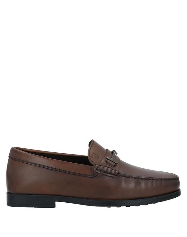 トッズ メンズ シューズ スリッポン・ローファー TODS モカシン Dark Brown ブラウン