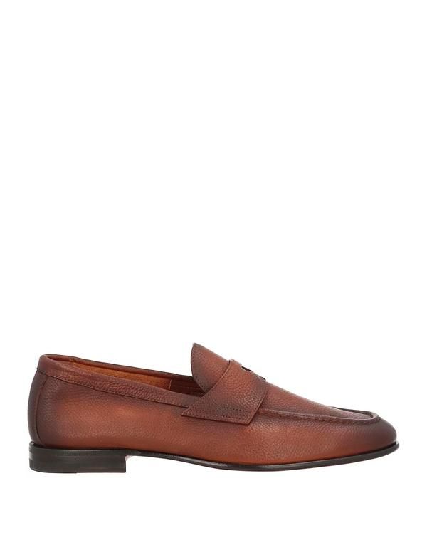 サントーニ メンズ シューズ スリッポン・ローファー SANTONI モカシン Brown ブラウン