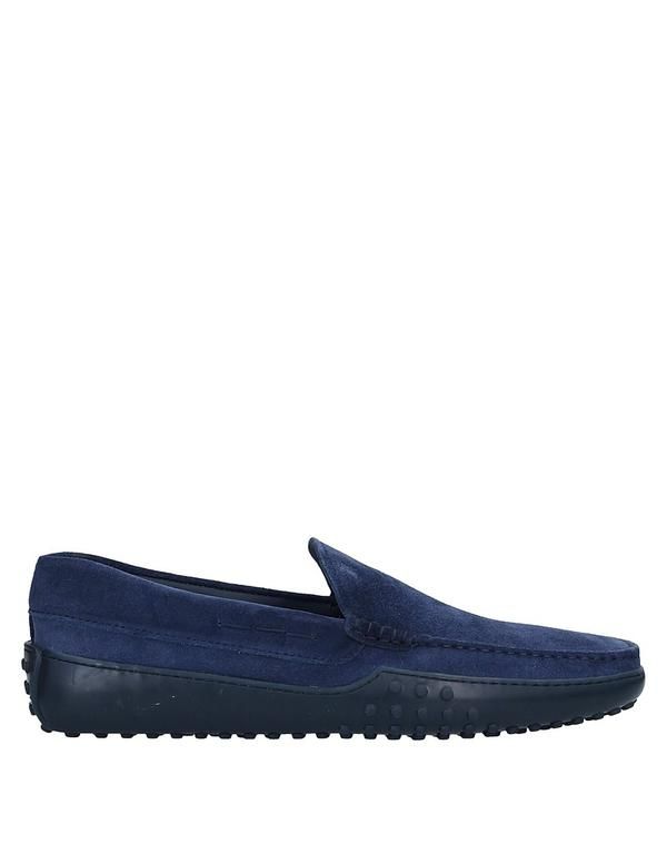 トッズ メンズ シューズ スリッポン・ローファー TODS モカシン Midnight Blue ブルー