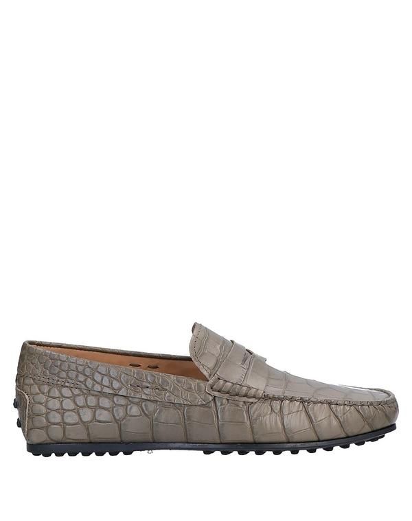 トッズ メンズ シューズ スリッポン・ローファー TODS モカシン Military Green グリーン