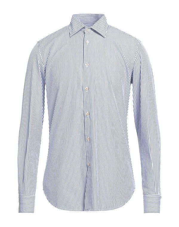 ボリオリ メンズ トップス シャツ BOGLIOLI ストライプ柄シャツ Blue ブルー