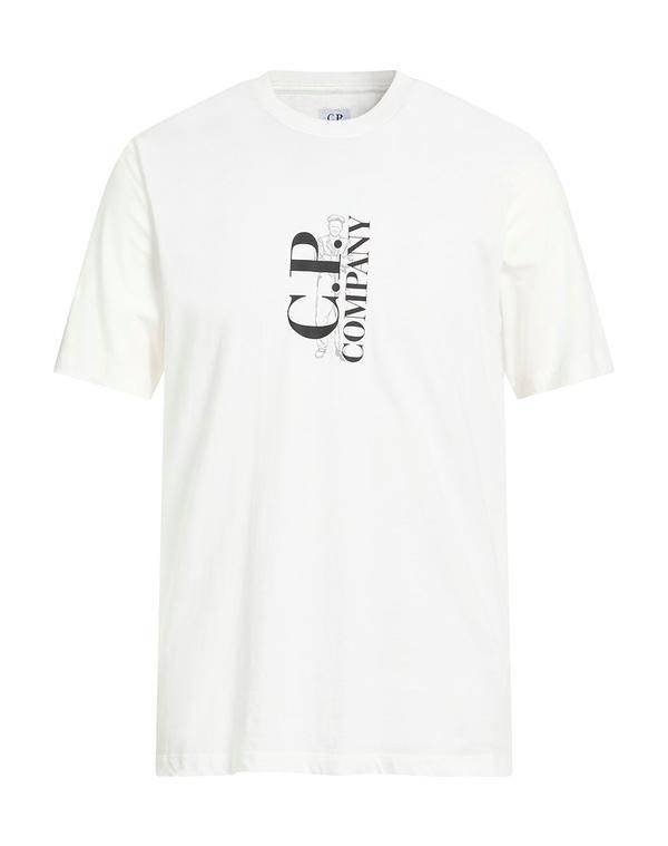 シーピーカンパニー メンズ トップス Tシャツ CP COMPANY Ｔシャツ White ホワイト