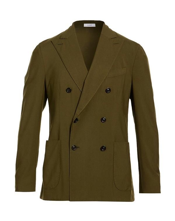 ボリオリ メンズ アウター ジャケット・ブルゾン BOGLIOLI テーラードジャケット Military Green グリーン