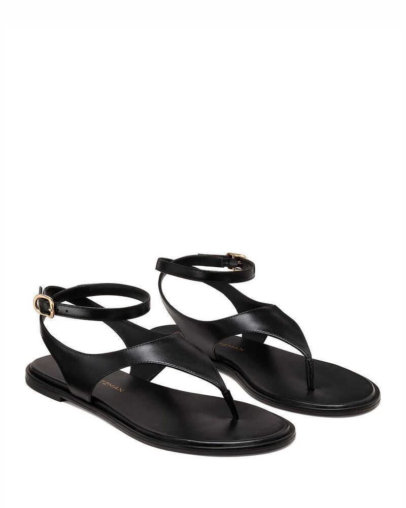 スチュアート ワイツマン レディース シューズ サンダル レザー Stuart Weitzman Womens Marley Leather Sandals Black ブラック