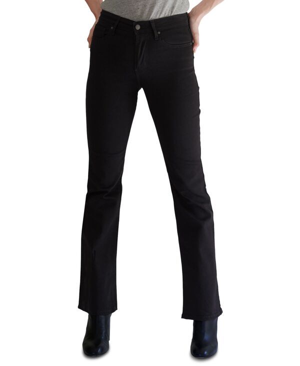 リーバイス レディース シューズ ブーツ・レインブーツカット ジーンズ ハイウエスト Levis 725 HighWaist Classic Stretch 32 Bootcut Jeansoft Black ブラック