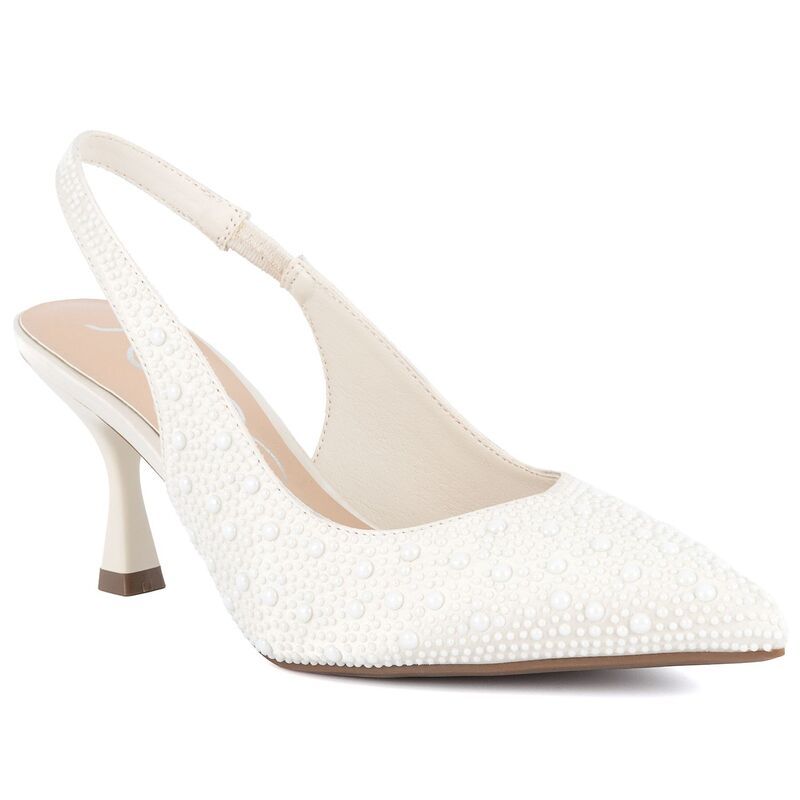 シュガー レディース シューズ パンプス sugar Dazzy Womens Closed Toe Dress Pumps Ivory アイボリー