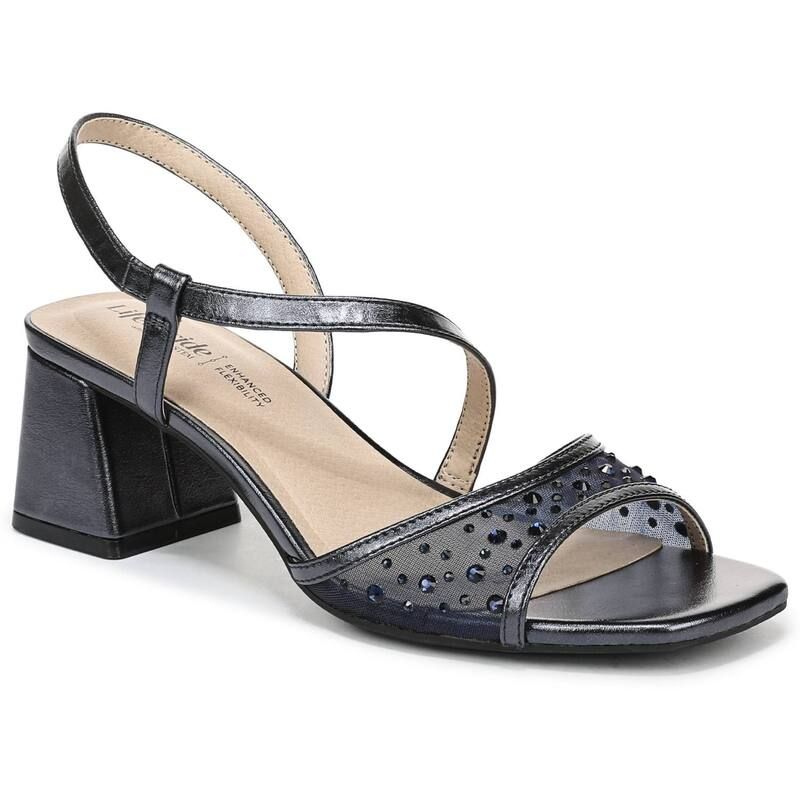 ライフストライド レディース シューズ サンダル ヒール LifeStride Cheyenne Womenslingback Heels Lux Navy ネイビー