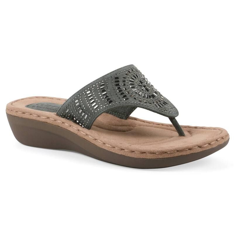 クリフバイホワイトマウンテン レディース シューズ サンダル Cliffs By White Mountain Cienna Womens Thong Sandalsage Fabric セージ