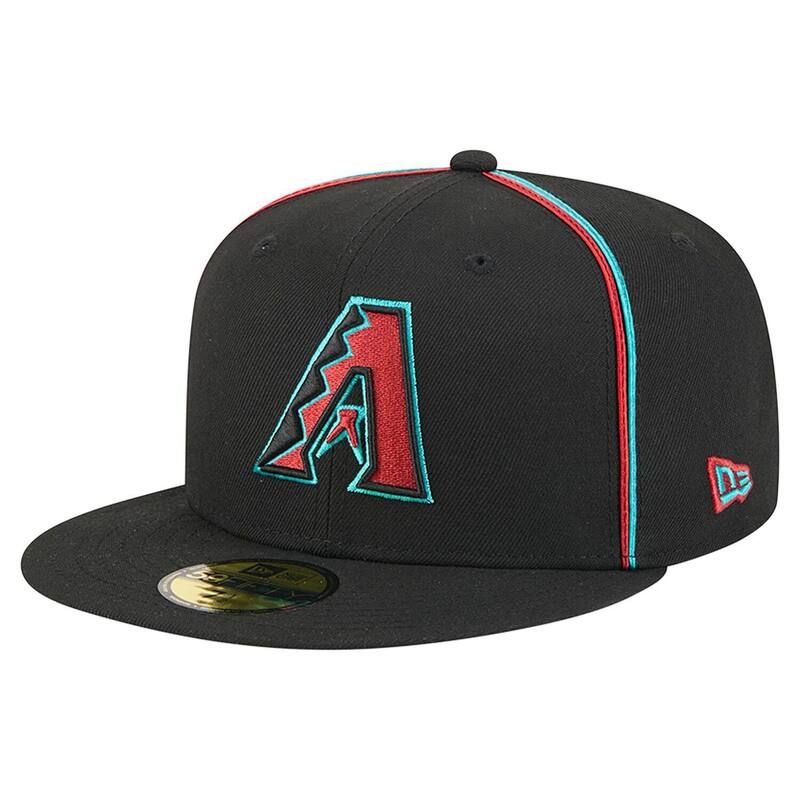 ニューエラ レディース アクセサリー 帽子 Mens New Era Black Arizona Diamondbacksoutache 59FIFTY Fitted Hat Dbk Black ブラック