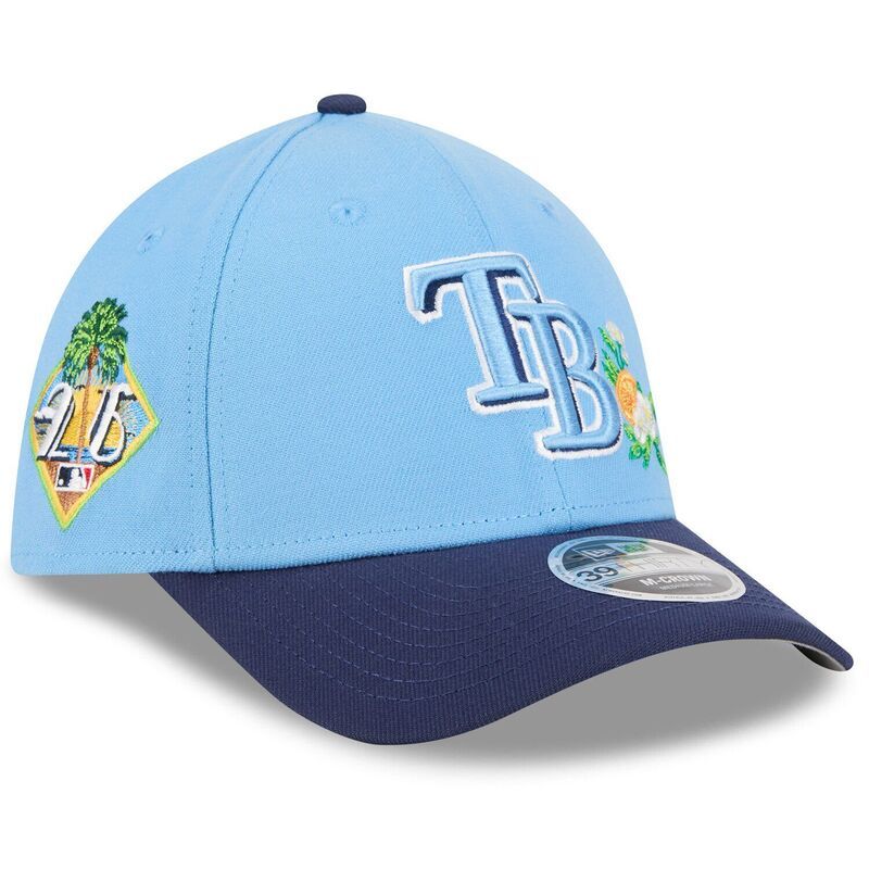ニューエラ レディース アクセサリー 帽子 Mens New Era Light BlueNavy Tampa Bay Rays 2026 Spring Training MCrown 39THIRTY Flex Hat Ray Light ネイビー