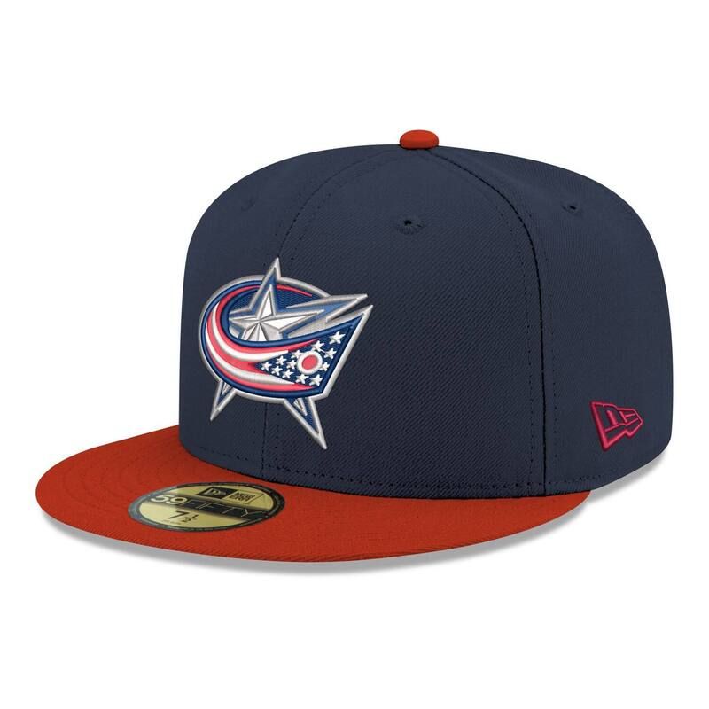 ニューエラ レディース アクセサリー 帽子 ロゴ ジャケット Mens New Era Navy Columbus Blue Jackets Core Logo TwoTone 59FIFTY Fitted Hat Blj Navy ネイビー