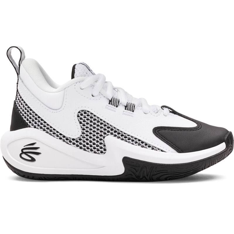 アンダーアーマー レディース シューズ スニーカー Under Armour Curry 3Z 25 SDE Little Kids Basketball Shoes White Black ホワイト