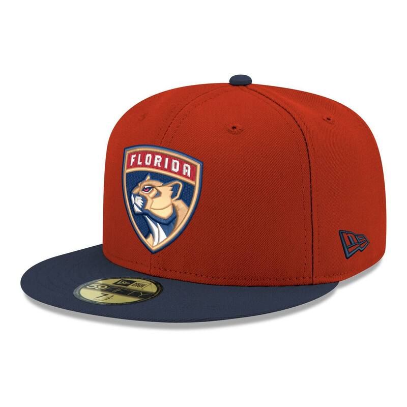 ニューエラ レディース アクセサリー 帽子 ロゴ Mens New Era Red Florida Panthers Core Logo TwoTone 59FIFTY Fitted Hat Pnt Red レッド