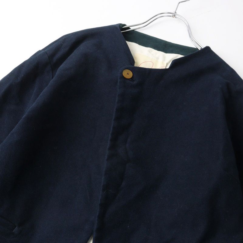 パラスパレス Pal'las Palace インディゴ染めスタンドカラージャケット