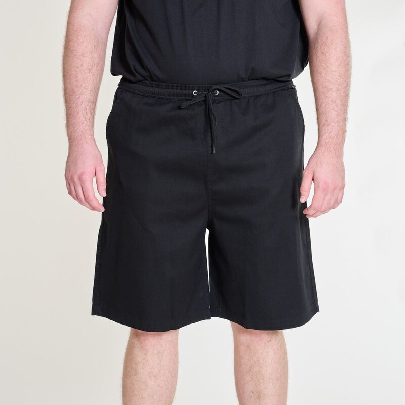 クイックシルバー レディース ボトムス ハーフパンツ・ショーツ トール ショートパンツ Big Tall Quiksilver Mens Elastic Waist Shorts Black ブラック