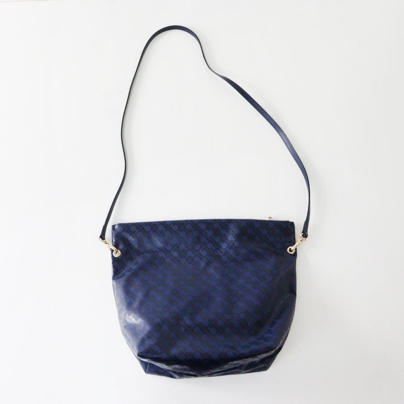 GHERARDINI ネイビー ショルダーバッグ　袋付 袋付き ゲラルディーニ GHERARDINI Softy ソフティ ショルダーバッグ