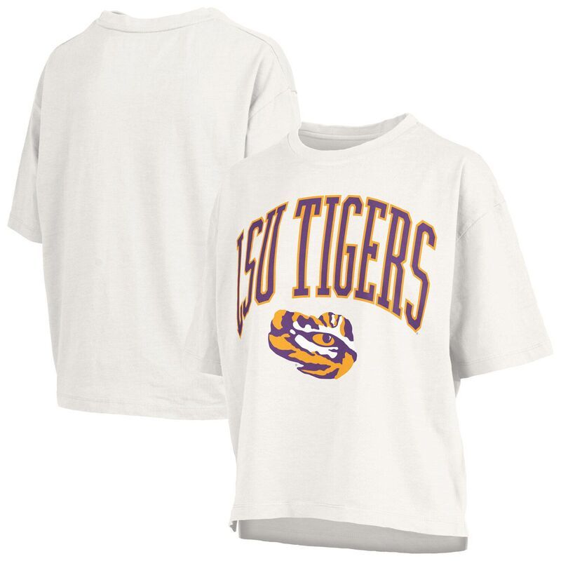 プレスボックス レディース トップス Tシャツ Womens Pressbox White LSU Tigers Nelson TShirt Lsu White ホワイト