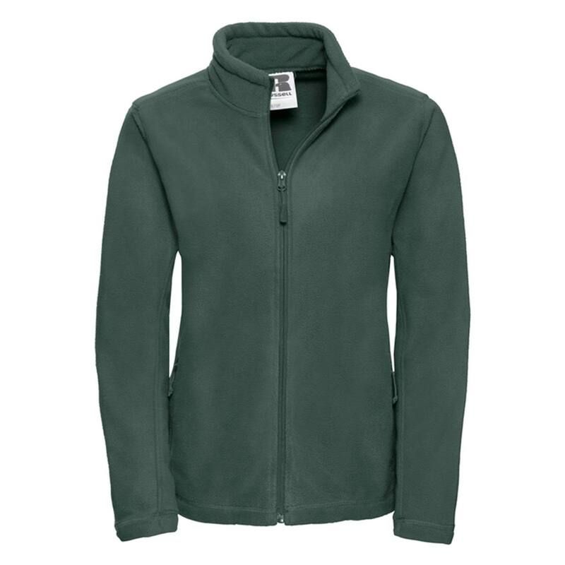 ラッセルアスレチック レディース アウター ジャケット・ブルゾン フリース Russell Athletic Russell WomensLadies Full Zip Outdoor Fleece Jacket Bottle Green グリーン