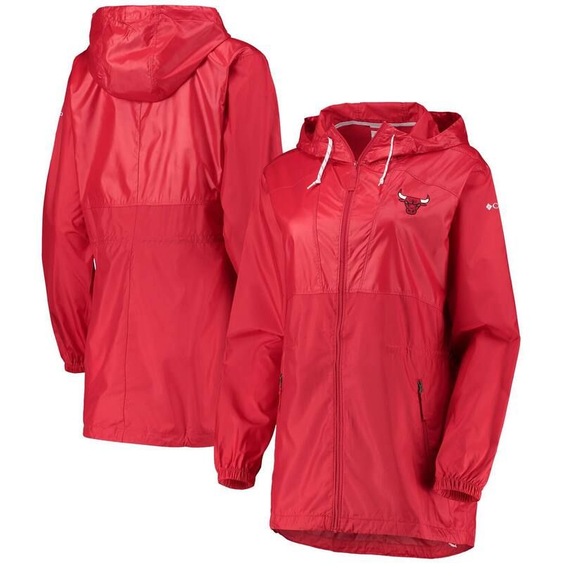 コロンビア レディース アウター ジャケット・ブルゾン Womens Columbia Red Chicago Bulls Flashback FullZip Jacket Bul Red レッド