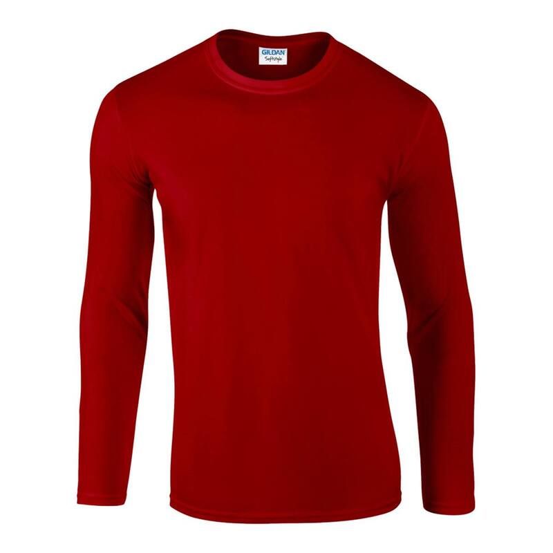 ギルダン レディース トップス Tシャツ Gildan Mensoft Style Long Sleeve TShirt Red レッド
