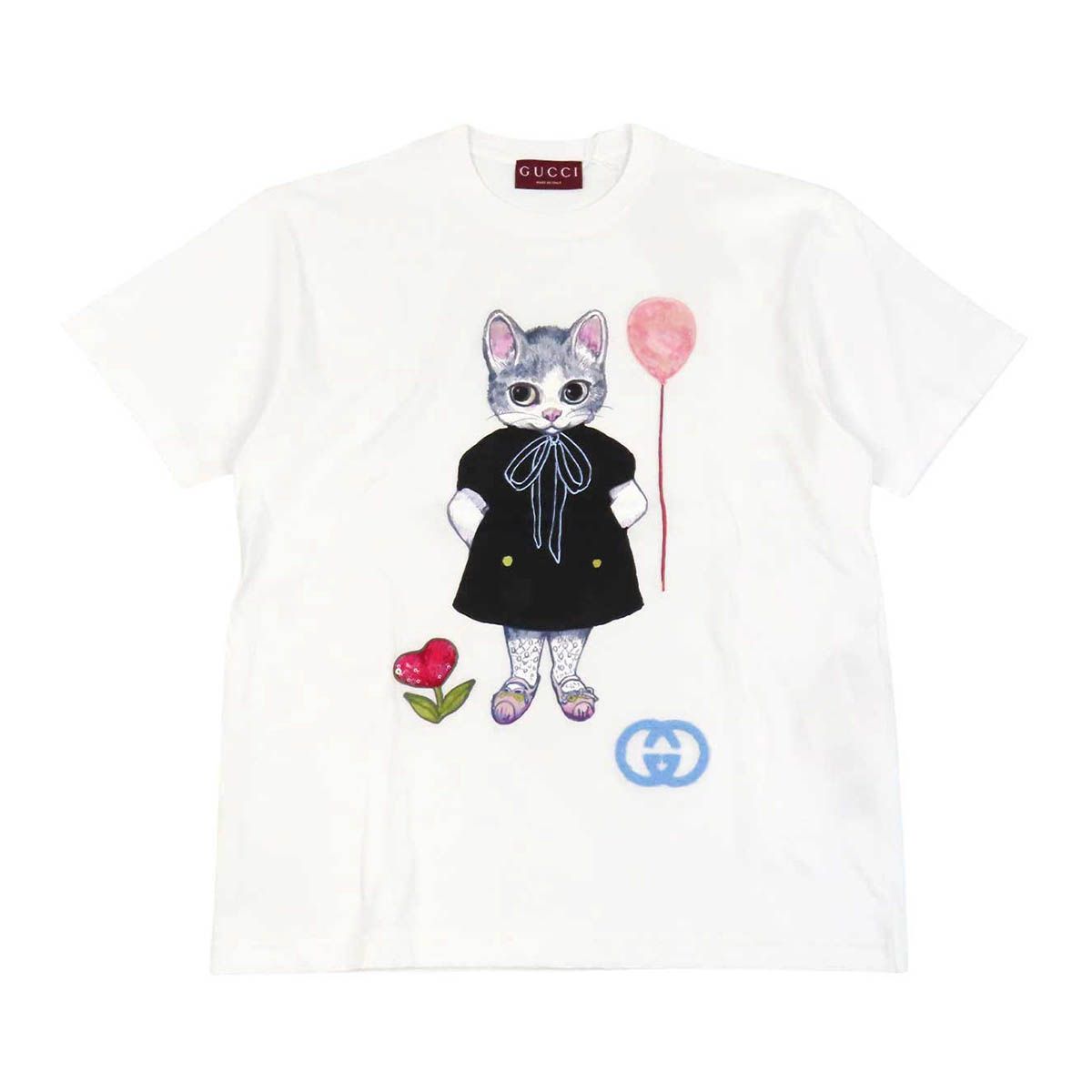 グッチ ヒグチユウコ Tシャツ 837959 メンズ ホワイト GUCCI【中古】 【アパレル・小物】