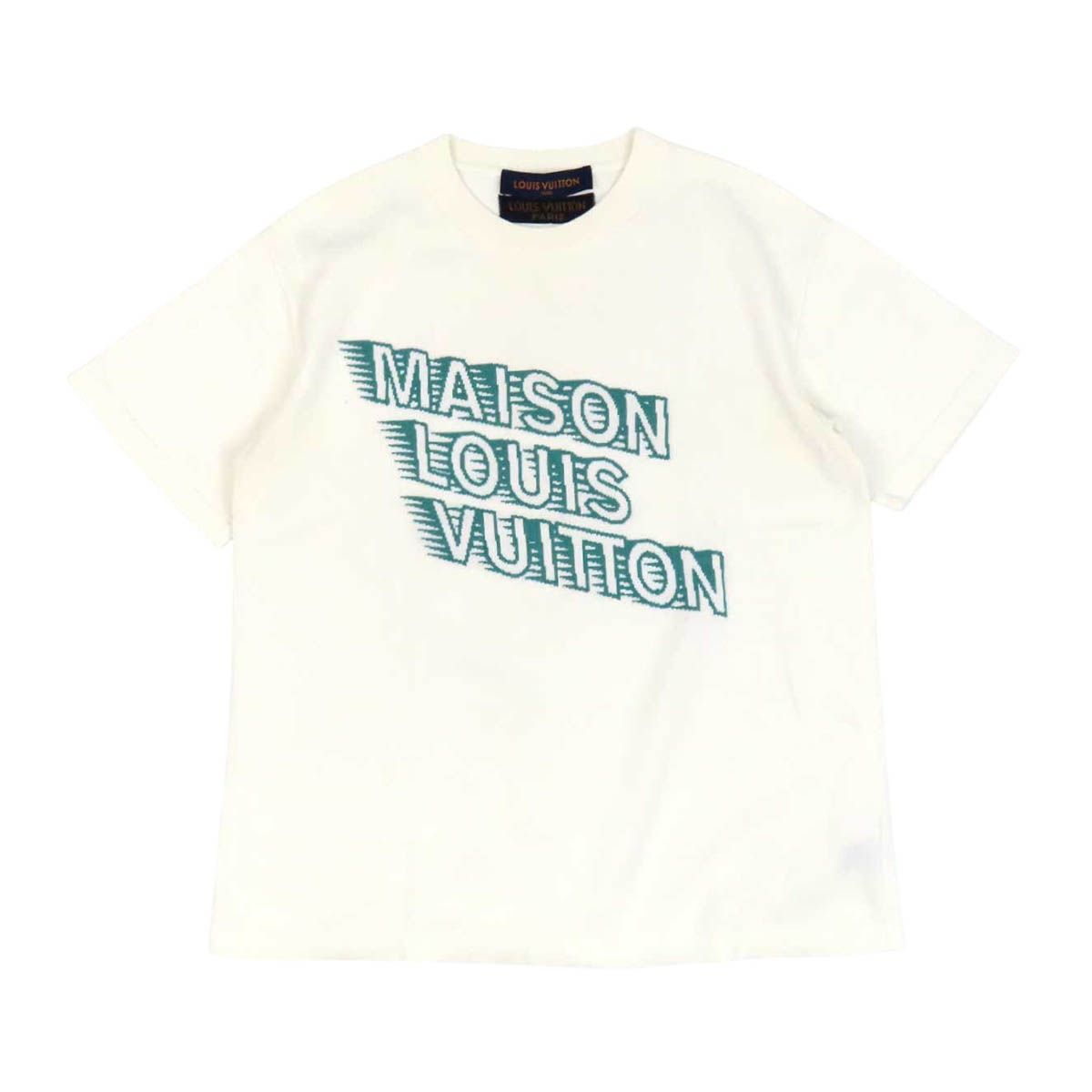 ルイヴィトン ロゴ ショートスリーブ カットソー メンズ ホワイト LOUIS VUITTON【中古】 【アパレル・小物】