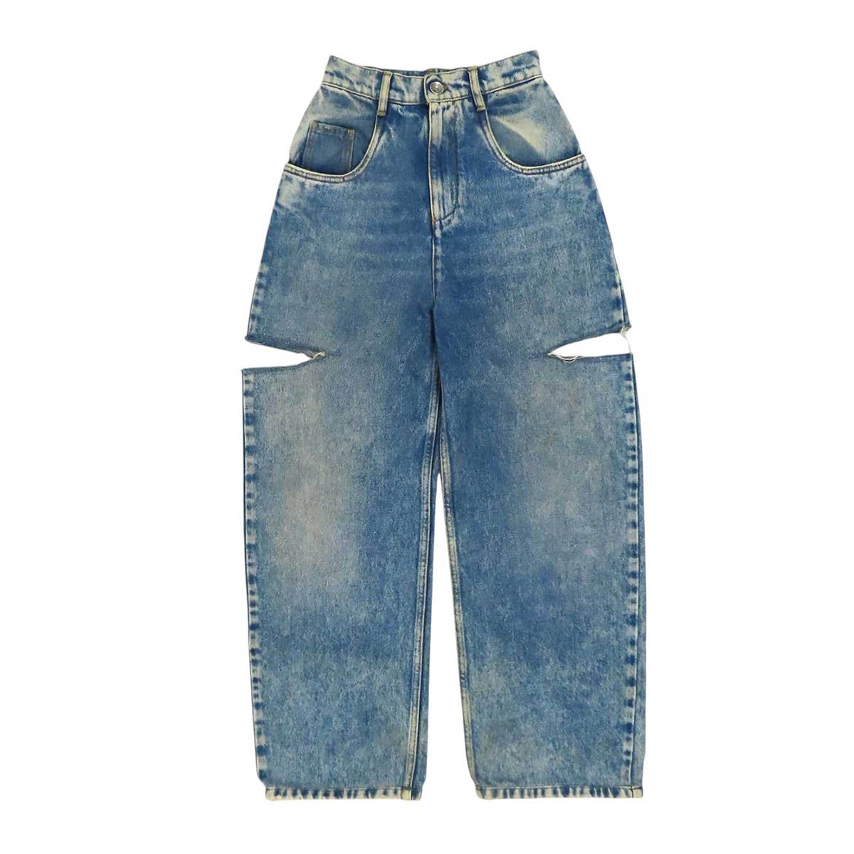 メゾンマルジェラ スラッシュ ディテール デニム ジーンズ S51LA0051 レディース ブルー Maison Margiela【中古】 【アパレル・小物】