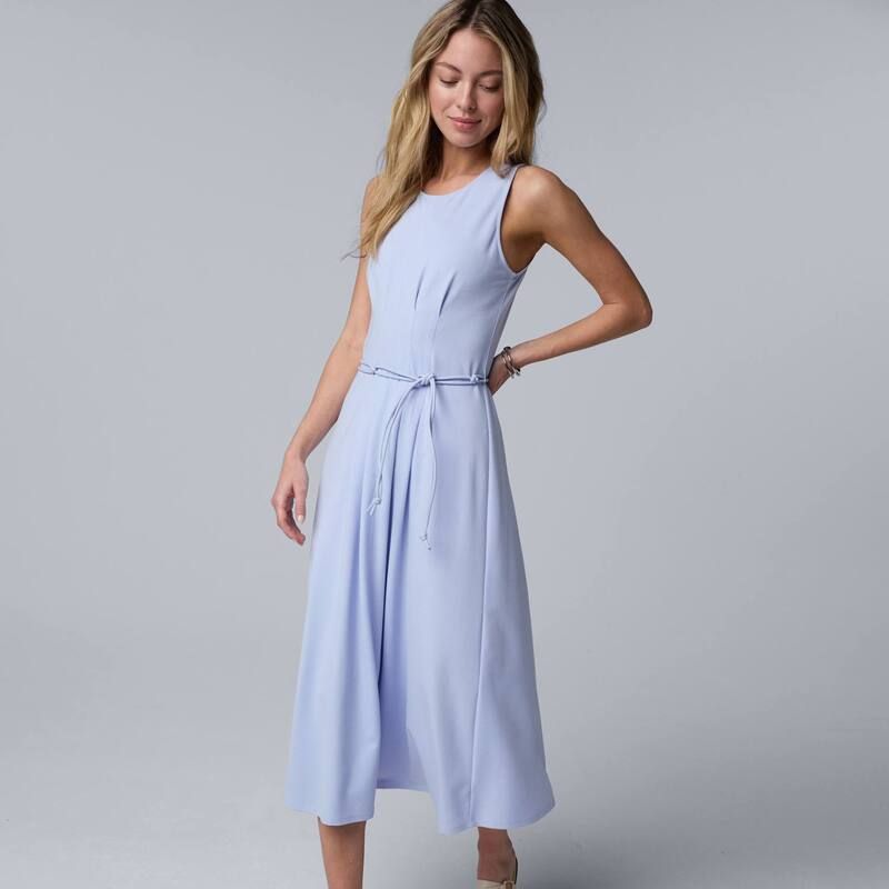 ヴェラウォン レディース トップス ワンピース Womensimply Vera Wang Seamed Ponte Dresstella Peri