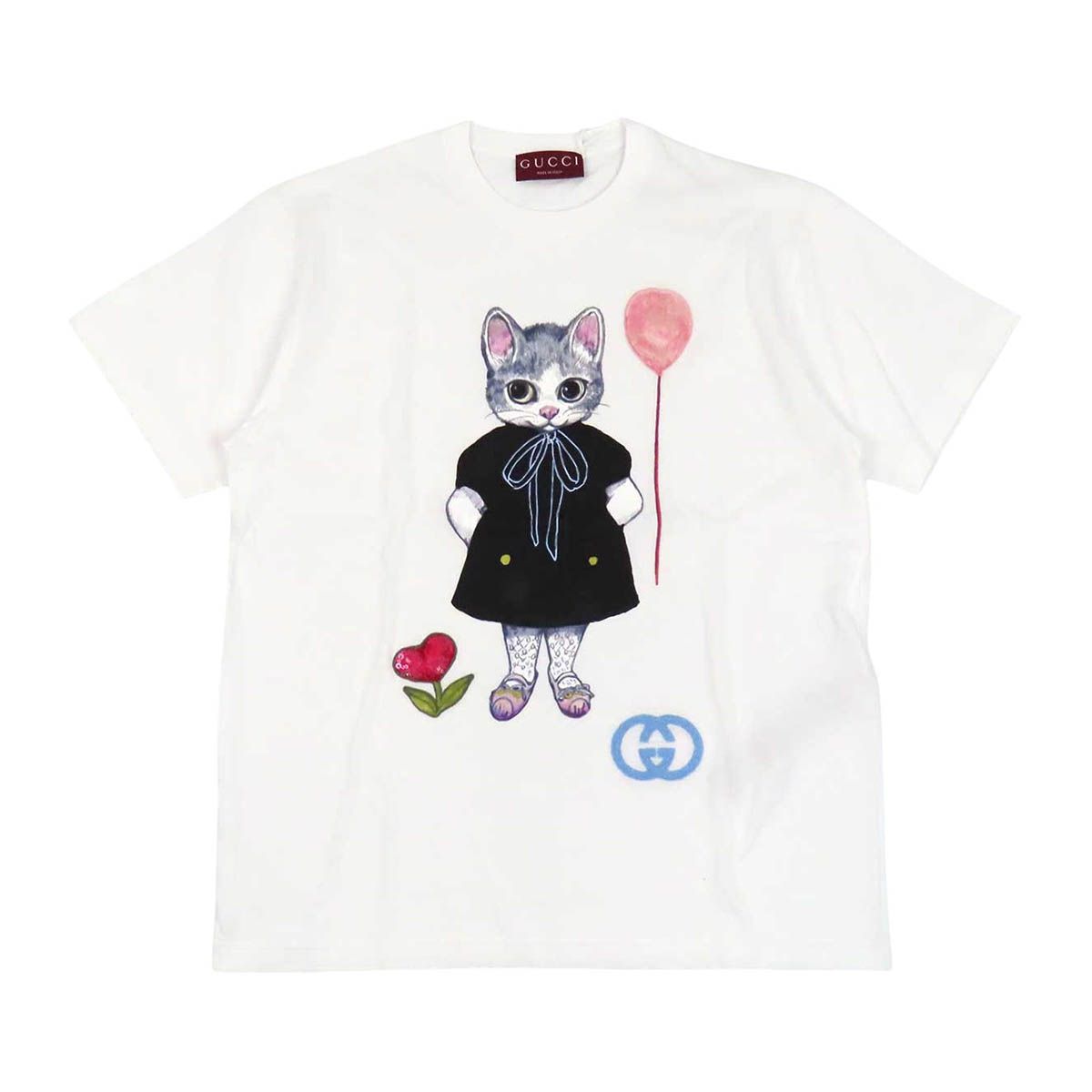 グッチ ヒグチユウコ コラボ Tシャツ 837959 メンズ ホワイト GUCCI