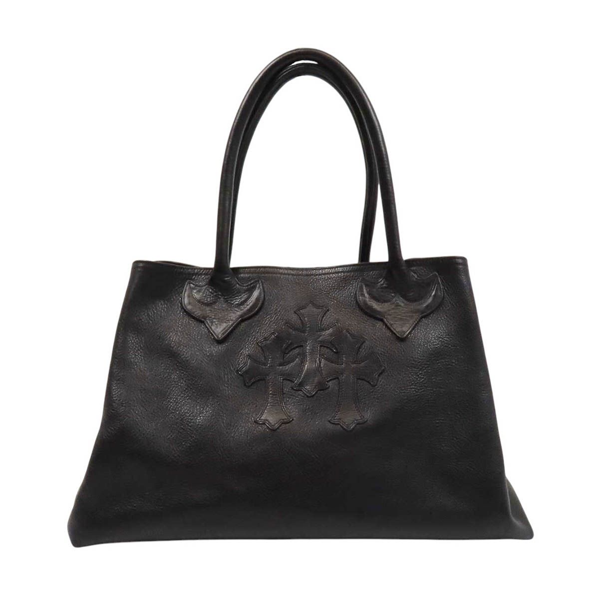 クロムハーツ 3セメタリークロス トートバッグ レザー SV925 ユニセックス ブラック CHROME HEARTS【中古】 【アパレル・小物】 439,872円