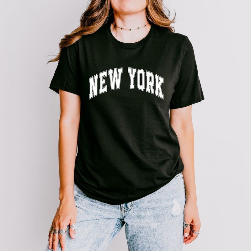 Simply Sage Market レディース トップス Tシャツ Simply Sage Market Varsity New York Womenshort Sleeve Tee Black ブラック