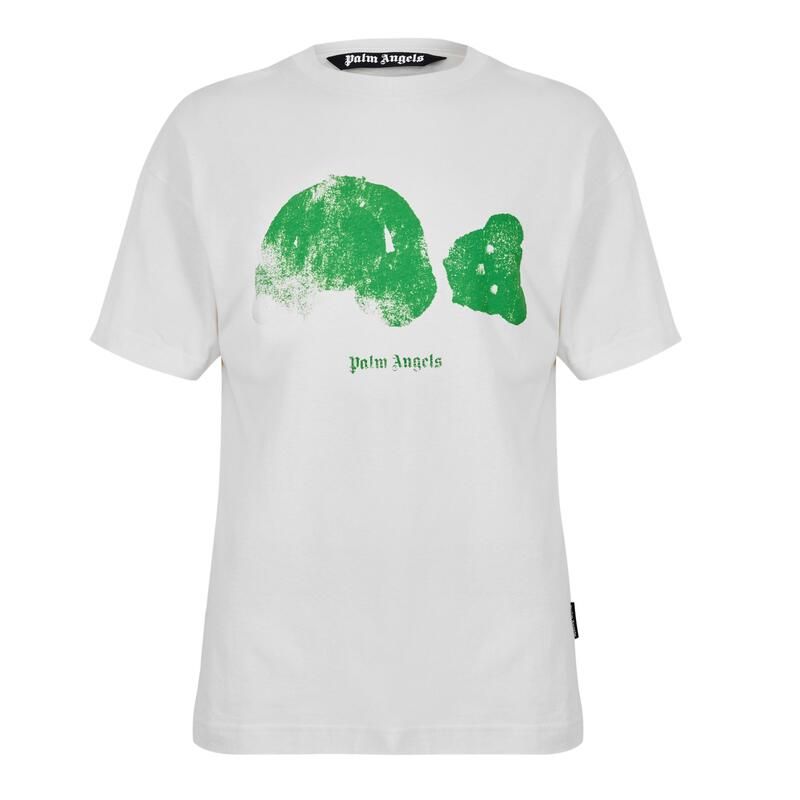 パーム・エンジェルス メンズ トップス Tシャツ Palm Angels Mens Kill Bear TShirt WhiteGreen ホワイト