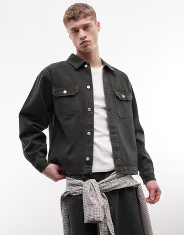 リクレイム ヴィンテージ メンズ アウター ジャケット・ブルゾン デニム Reclaimed Vintage khaki denim jacket part of a set Khaki カーキ