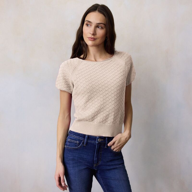 LC Lauren Conrad レディース アウター ニット・セーター Tシャツ Womens LC Lauren Conrad Raglan Sweater TShirt Cream Silk クリーム