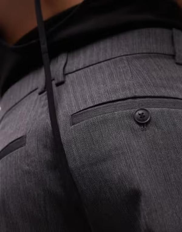 ウィークデイ レディース ボトムス ハーフパンツ・ショーツ ショートパンツ Weekday longline suiting shorts in dark gray melange Gray グレー