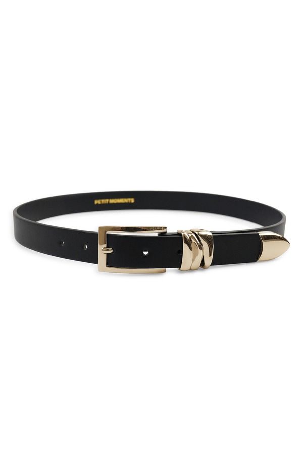 プティ モーメンツ レディース アクセサリー ベルト Petit Moments Modern Belt Black Gold ブラック