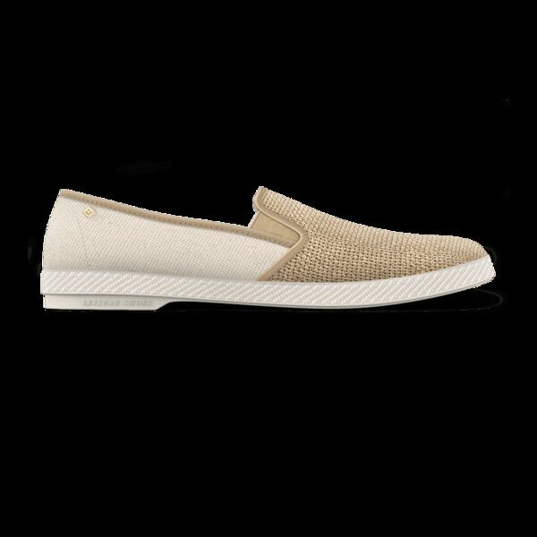 リビエラ レディース シューズ スリッポン・ローファー コットン Rivieras Classicotton Canvas Raffia SlipOn Loafer Ecru エクリュ