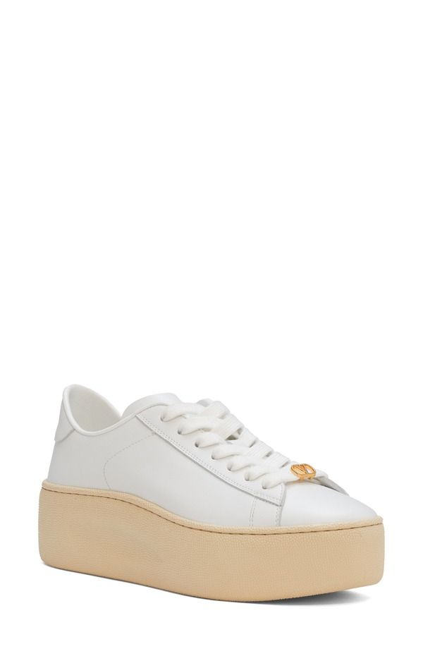 ヴァレンティノ レディース シューズ スニーカー プラットフォーム Valentino Garavani Royco Low Toplatform Sneaker White Green ホワイト
