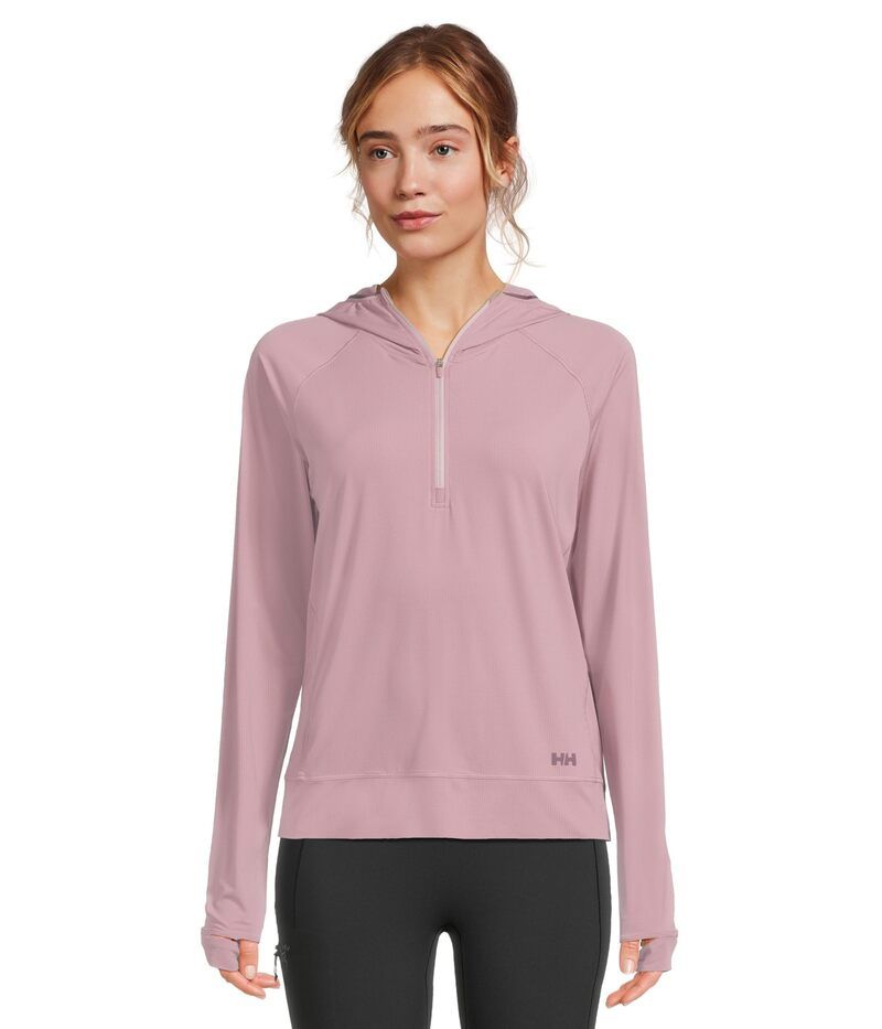 ヘリーハンセン レディース アウター パーカー・スウェット Helly Hansen Shine Solen 12 Zip Hoodie Purple Clay パープル