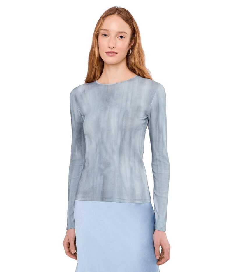 ヴィンス レディース トップス シャツ プリント Vince Printed Long Sleeve Crew Azura Wash 27,160円