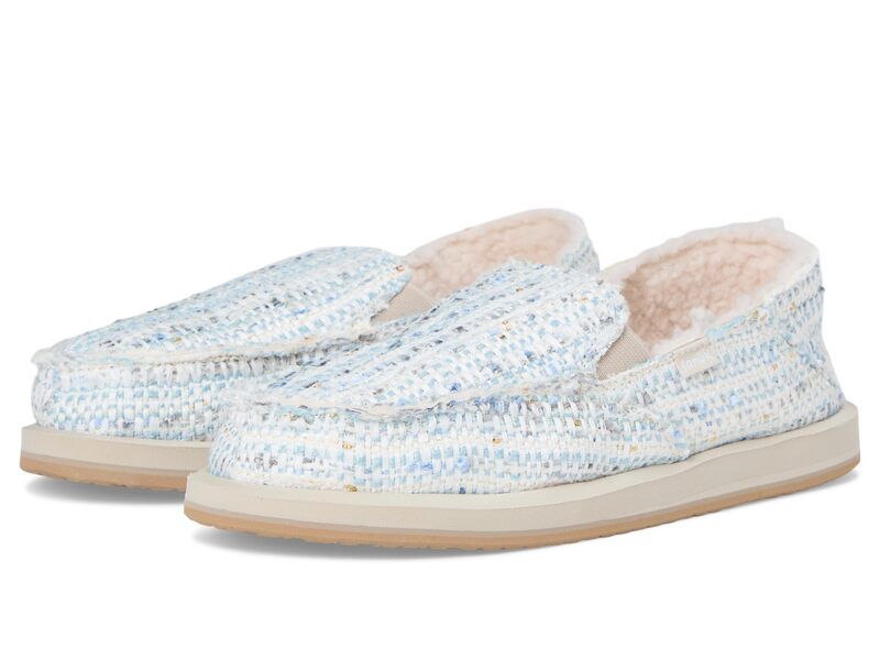 サヌーク レディース シューズ スリッポン・ローファー ツイード Sanuk Donna Tweed Chill White Multi ホワイト