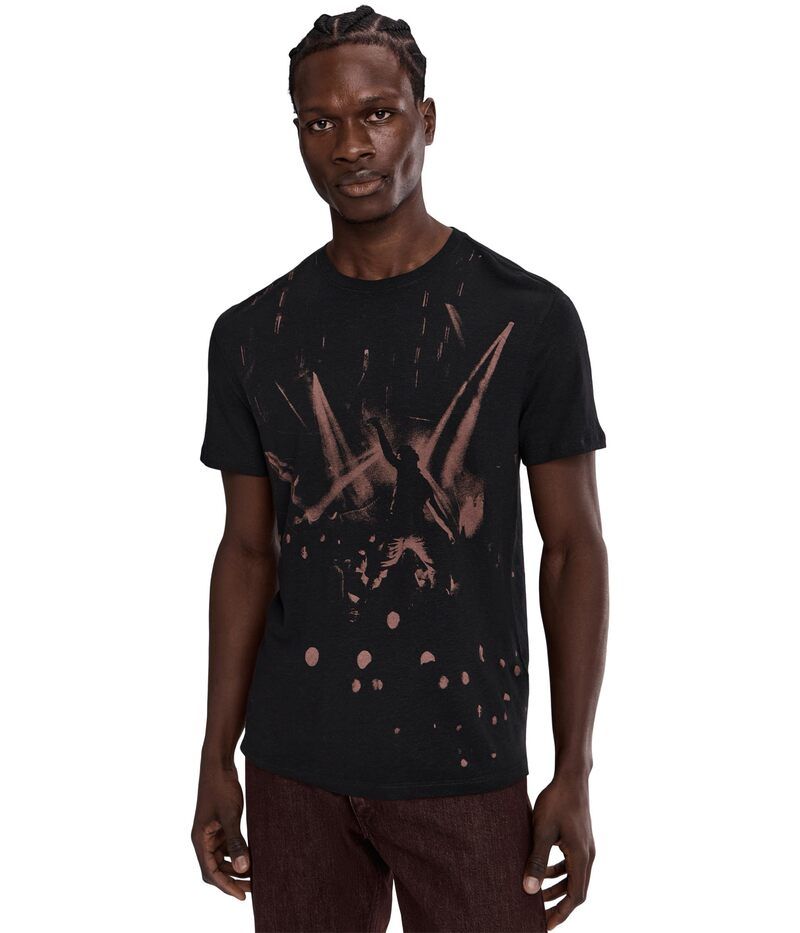 ジョンバルベイトス メンズ トップス シャツ John Varvatos Disco Lights Tee KG7207R25 Black ブラック