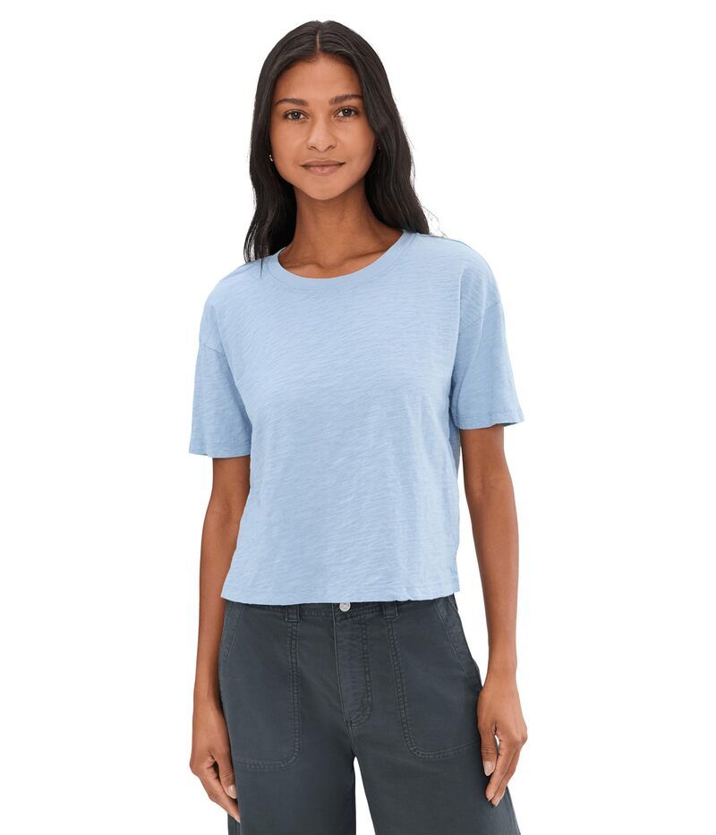 モッドドック レディース トップス シャツ クルーネック Mododoc Shrunken Boxy Crew Neck Short Sleeve Tee Frost