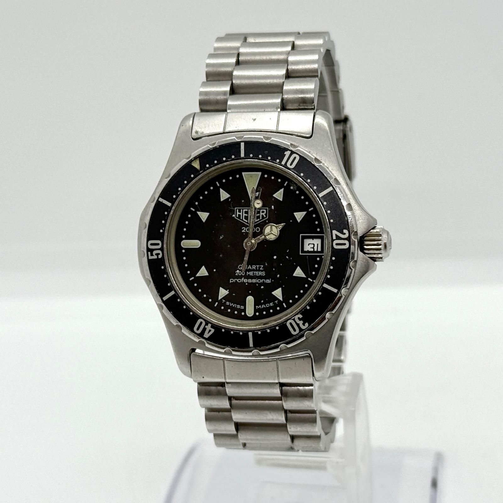 TAG HEUER タグホイヤー 973.013 ブラック QZ メンズ 腕時計 訳あり