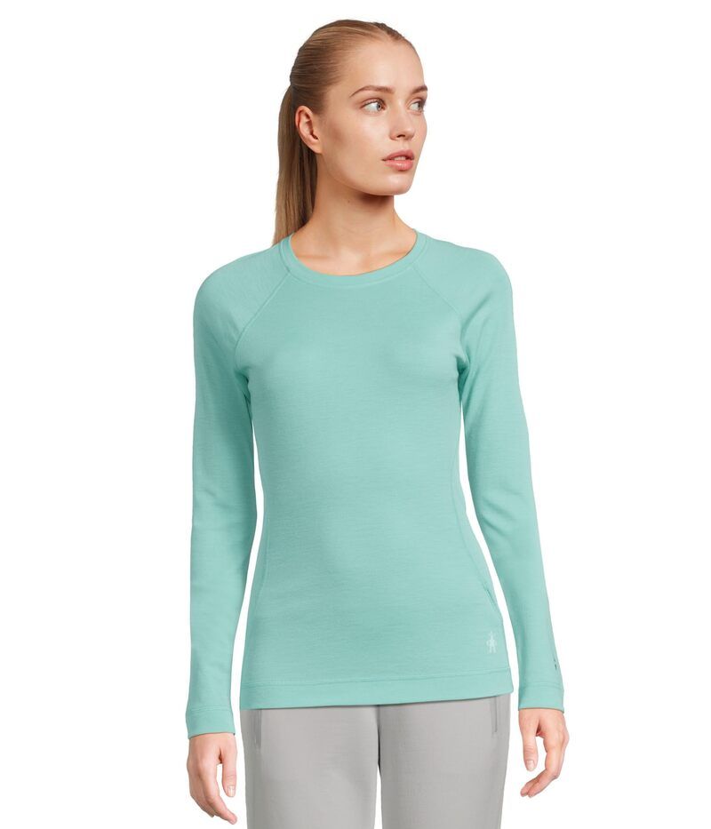 スマートウール レディース トップス シャツ Smartwool Merino 250 Base Layer Crew Pacific Blue ブルー